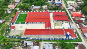 Construyen moderno colegio en Puinahua con canon petrolero