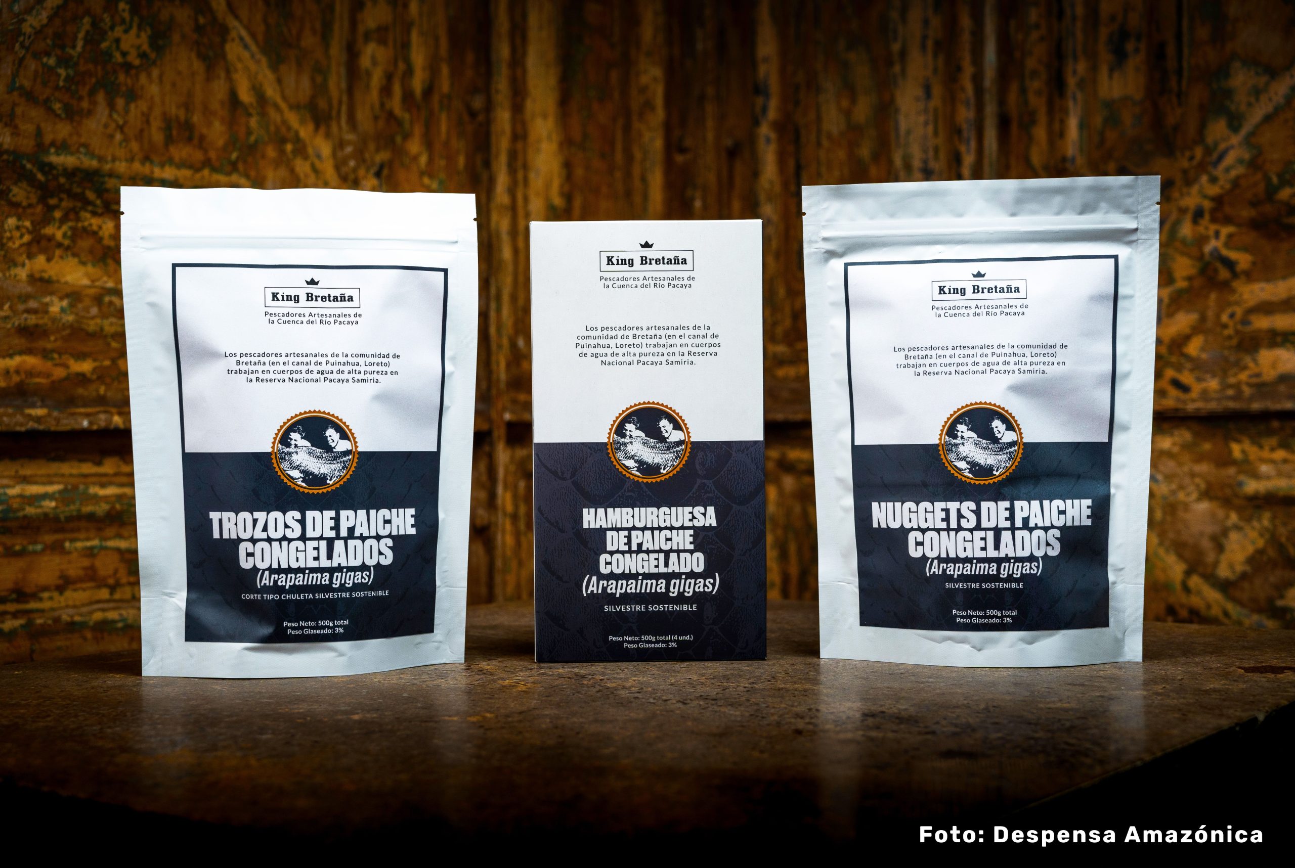 Productos de paiche silvestre sostenible KING BRETAÑA llegan a los supermercados de Iquitos